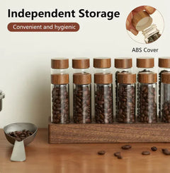 Walnut Wood Coffee & Tea Canister Set